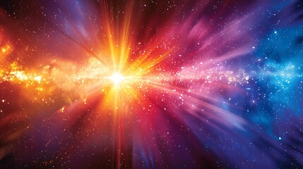 Fototapeta premium Dive into a world of radiant energy with a graphic that captures the essence of a starburst.