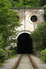 Old abandoned railway tunnel, station Psyrtskha, New Athos, Abkhazia