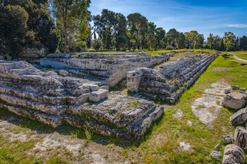 Sicily [Italy]-Siracusa-Neapolis Archaeological Park-Altar of Hieron