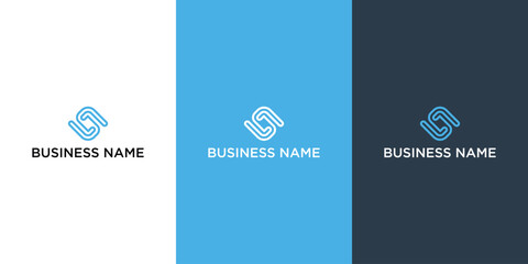 Abstract letter LS logo design