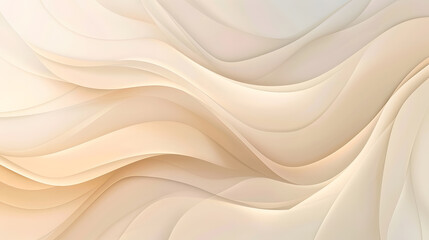 Light beige smooth gradient glowing color wave Background. Generative AI.