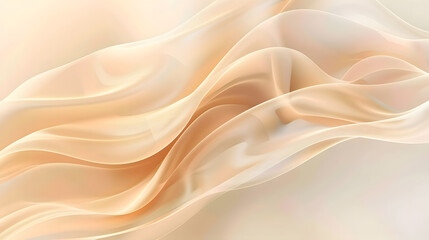Light beige smooth gradient glowing color wave Background. Generative AI.