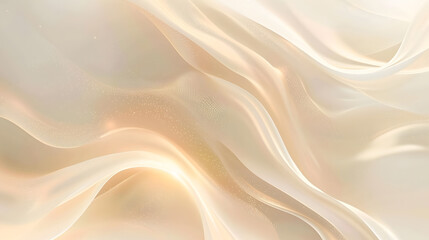 Light beige smooth gradient glowing color wave Background. Generative AI.