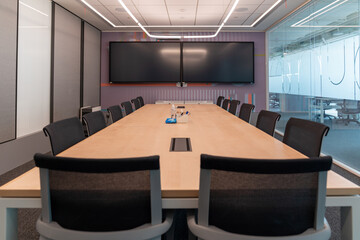 Business meeting room or Board room interiors.