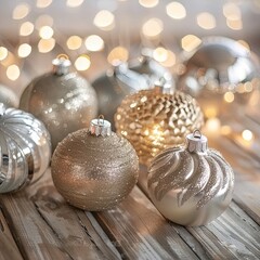 Golden Moments: Christmas Elegance on Bokeh