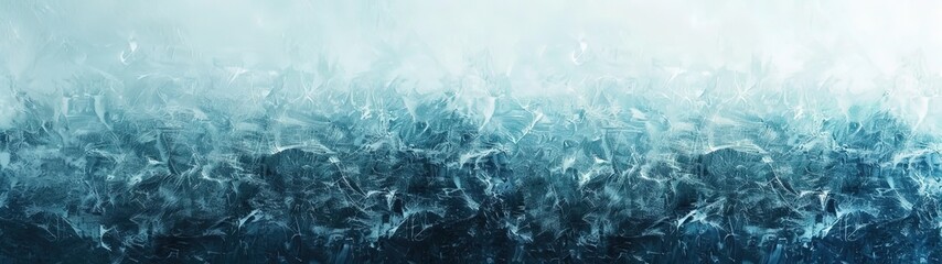 Abstract backdrop featuring a blend of icy white and rich turquoise tones
