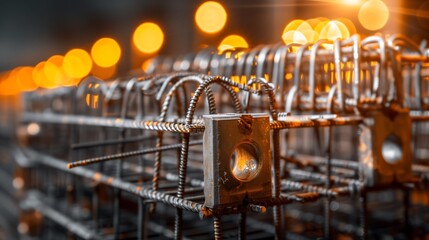 The Steel Backbone of Construction, Close-up of Rebar Network