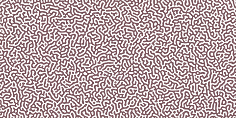 Abstract Turing organic wallpaper with background. Turing reaction diffusion monochrome seamless pattern with chaotic motion. Natural seamless line pattern.	