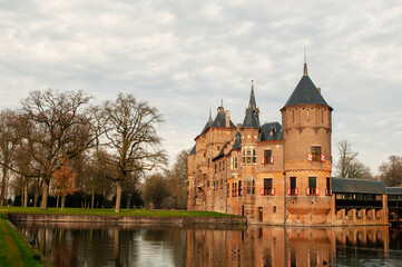 Fototapeta premium Medieval Castle de Haar in Haarzuilens, Holland