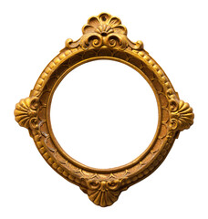 Ornate Gold Circle Frame