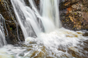 Long exposure of a smooth flowing waterfall