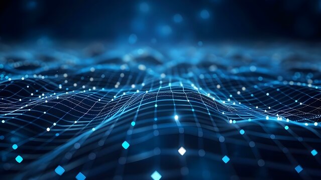 Exploring the Potential of Network Capabilities: An Abstract D Digital Background for Process Flows and More. Concept Process Flows, Network Capabilities, Digital Background, Abstract Designs