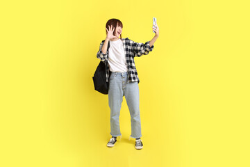 Fototapeta premium 20s Asian college student