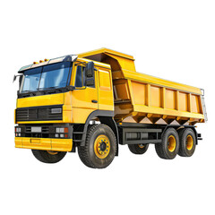 dump trucks Isolated on white background