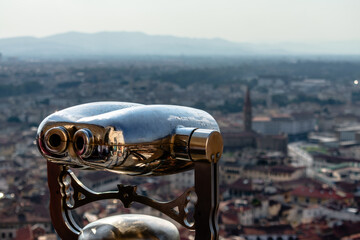 Binoculars and a view from the top.