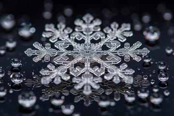 snowflake close-up