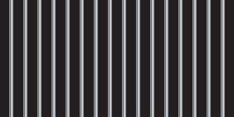 Prison bars realistic metal black background.