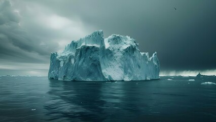 The Global Impact of Climate Change: Melting Icebergs, Rising Sea Levels, and Extreme Weather Events. Concept Climate Change Effects, Melting Icebergs, Rising Sea Levels, Extreme Weather Events