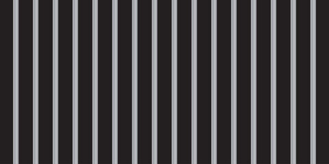 Obraz premium Steel prison bars. Isolated on a transparent background