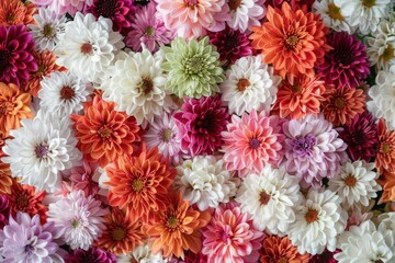  colourful chrysanthemum flowers background, mothers day, easter, summer