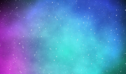 Colorsful of the universe with starsfield in the galaxy.