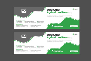 Vector Design services pertaining to agriculture and farming An internet banner or social media post template for a yard and garden