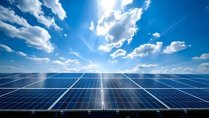 Utilizing Rooftop Space in the Industry for Solar Panels to Reduce Electricity Expenses. Concept Rooftop solar panels, Renewable energy, Electricity savings, Sustainable practices