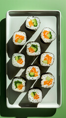 sushi on a plate