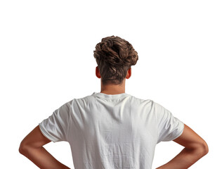 Thinking man from the back