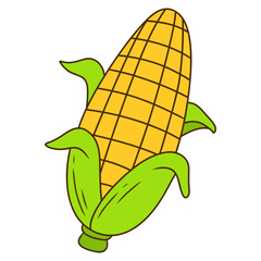 illustration of a corncob