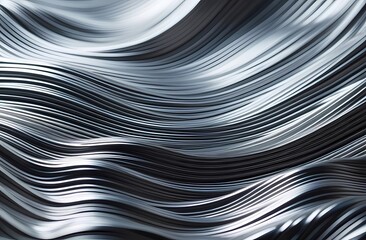 Chrome Metal Wave Background