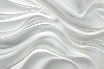 Abstract background with smooth white silk or satin luxury cloth texture