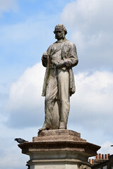 Fototapeta na wymiar Richard Cobden Statue, London