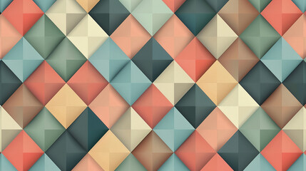 Diamond shapes in earth tones geometric abstract background