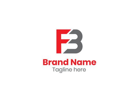 FB logo, Letter FB, BF letter design vector. FB Letter Logo Design. Initial letters BF logo icon. Letter BF logotype logo design template. BF logo Pro Vector
