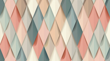Diamond shapes in earth tones geometric abstract background