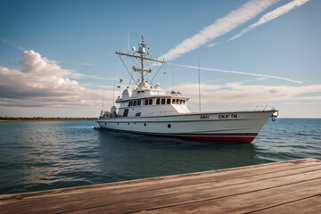 Obraz premium ship in the sea