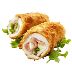 Cordon Bleu, transparent background, isolated image, generative AI
