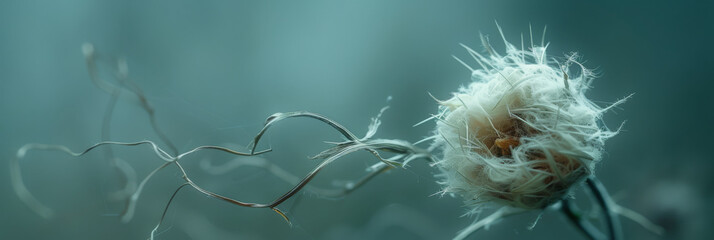 Sculptural Ice Plant Seed Pod in Ethereal Light