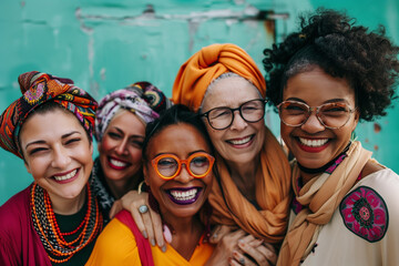 elderly women of different nationalities