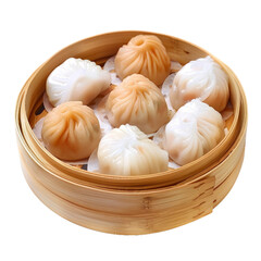 Dim Sum, transparent background, isolated image, generative AI