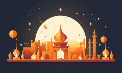 Diwali vector flat minimalistic asset isolated vector style illustration -