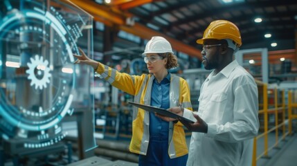 Engineers Analyzing Industrial Automation