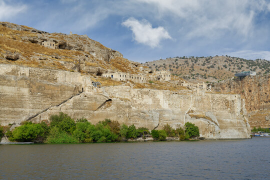 Rumkale roman fortress and the Gran Terras, Halfeti, Turkey