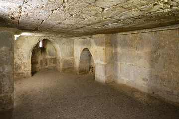 Monastery of Saint Ananias known as Deyrulzafaran or Saffron Monastery, Temple of Sun, Mardin,...