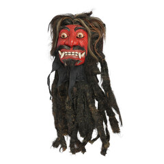 Wooden masks are an important part of Javanese traditional dance performances in Indonesia. These masks used to depict characters or spirits in the performances