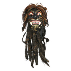 Wooden masks are an important part of Javanese traditional dance performances in Indonesia. These masks used to depict characters or spirits in the performances