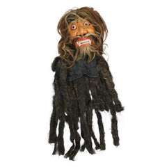 Wooden masks are an important part of Javanese traditional dance performances in Indonesia. These masks used to depict characters or spirits in the performances