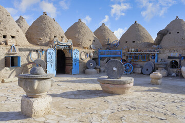 Traditional mud brick houses in the form of beehives, Harran, Turkey