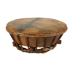 Terbang madihin is a traditional Indonesian musical instrument made of cone shaped wood and covered with animal skin